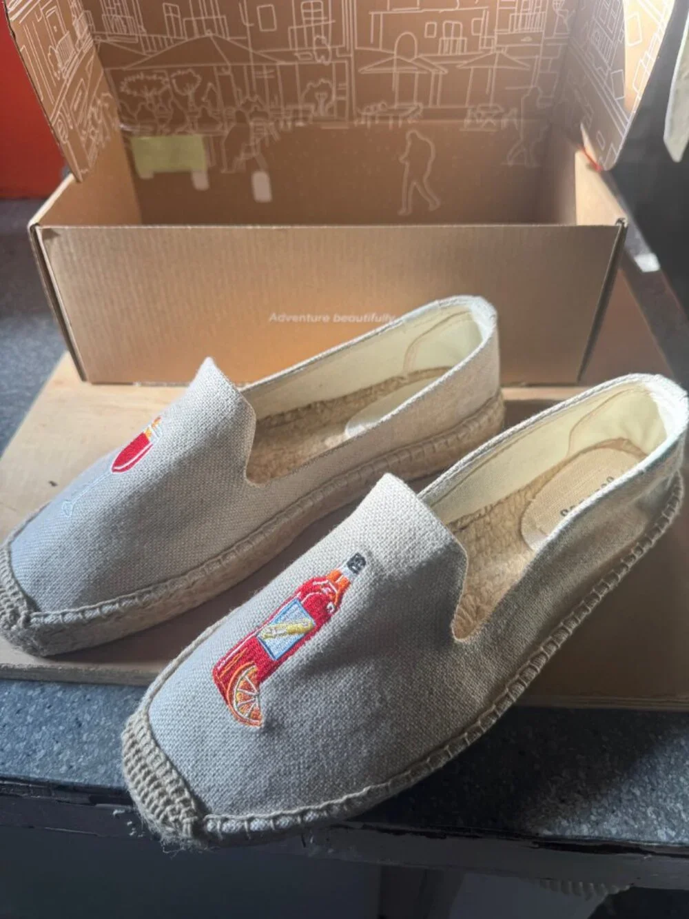 Aperol Spritz Soludos espadrilles size 9